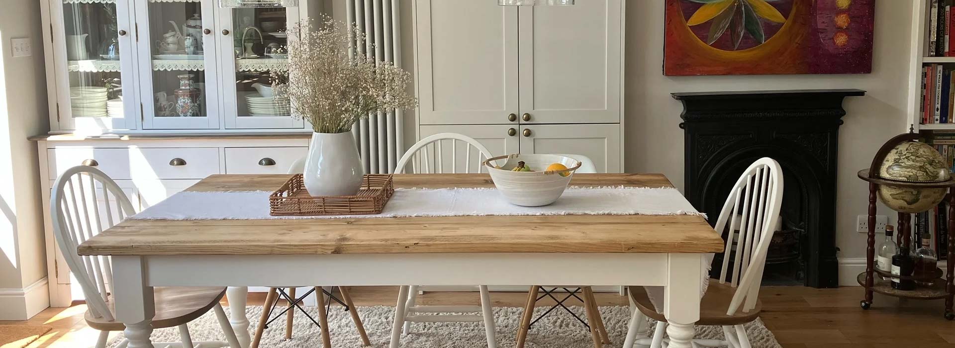 Country style dining tables