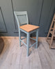 The 'Linden' High Back Stool with hard seat