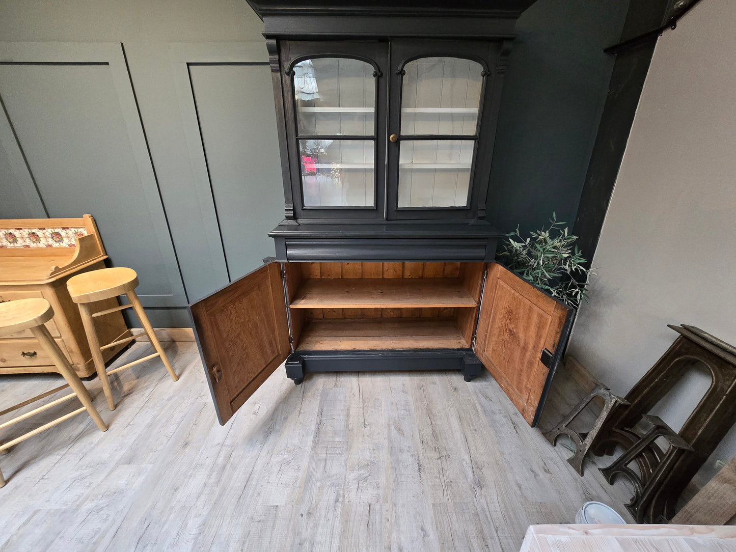 Beautiful tall antique French cupboard