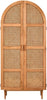 Lyon 2 Door Natural Rattan And Oak Cabinet