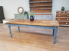 The 'Greek Blue' Table (pictured with the dark oak finish)