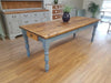 The 'Greek Blue' Table (pictured with the dark oak finish)