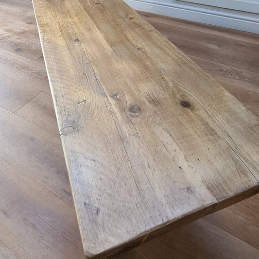 Reclaimed Trestle Bench