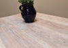 Large square whitewashed reclaimed coffee table