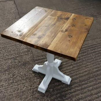 Square Pub Table Made From Reclaimed Wood - Country Life Furniture - Quality Interiors