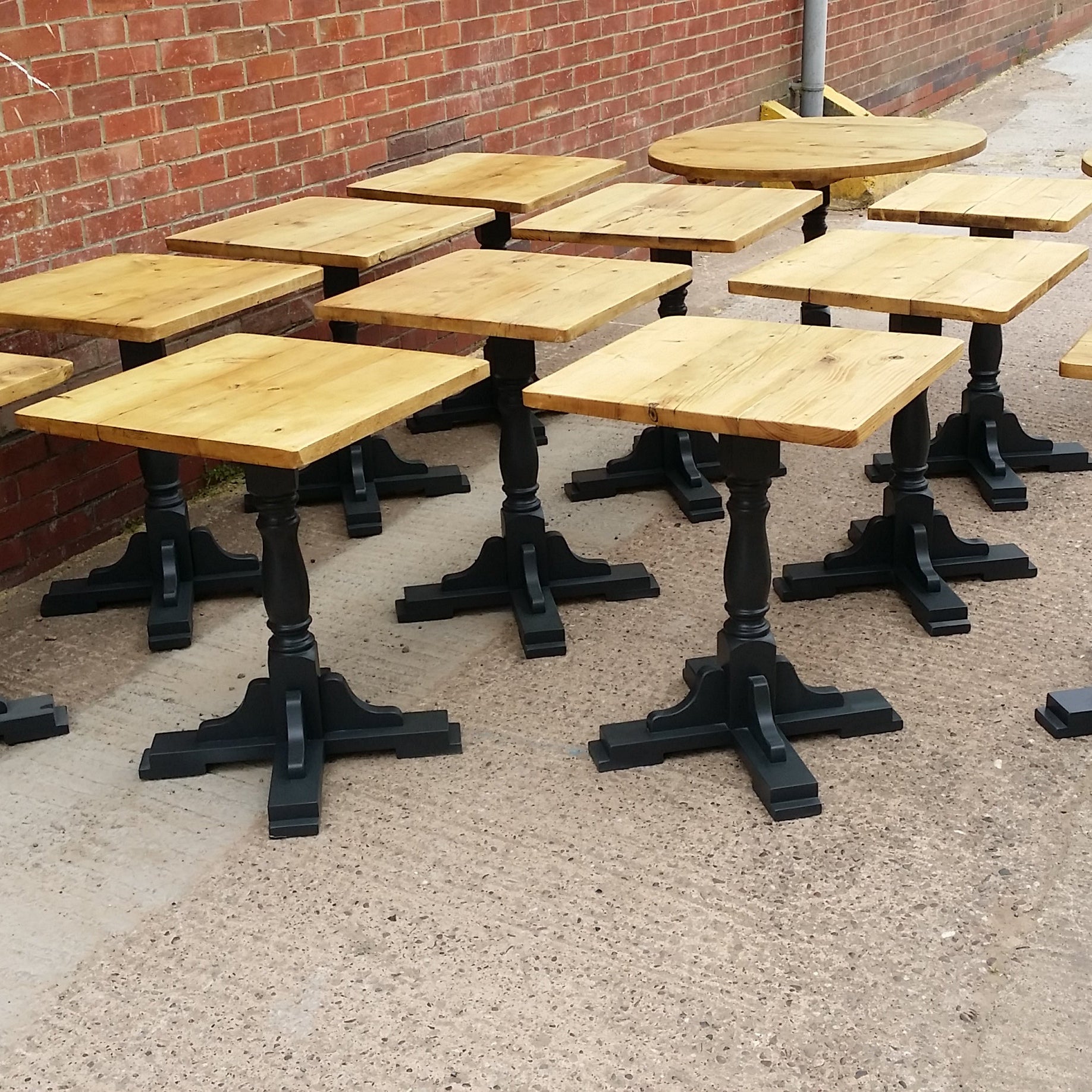 Square cafe table