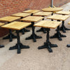 Square cafe table