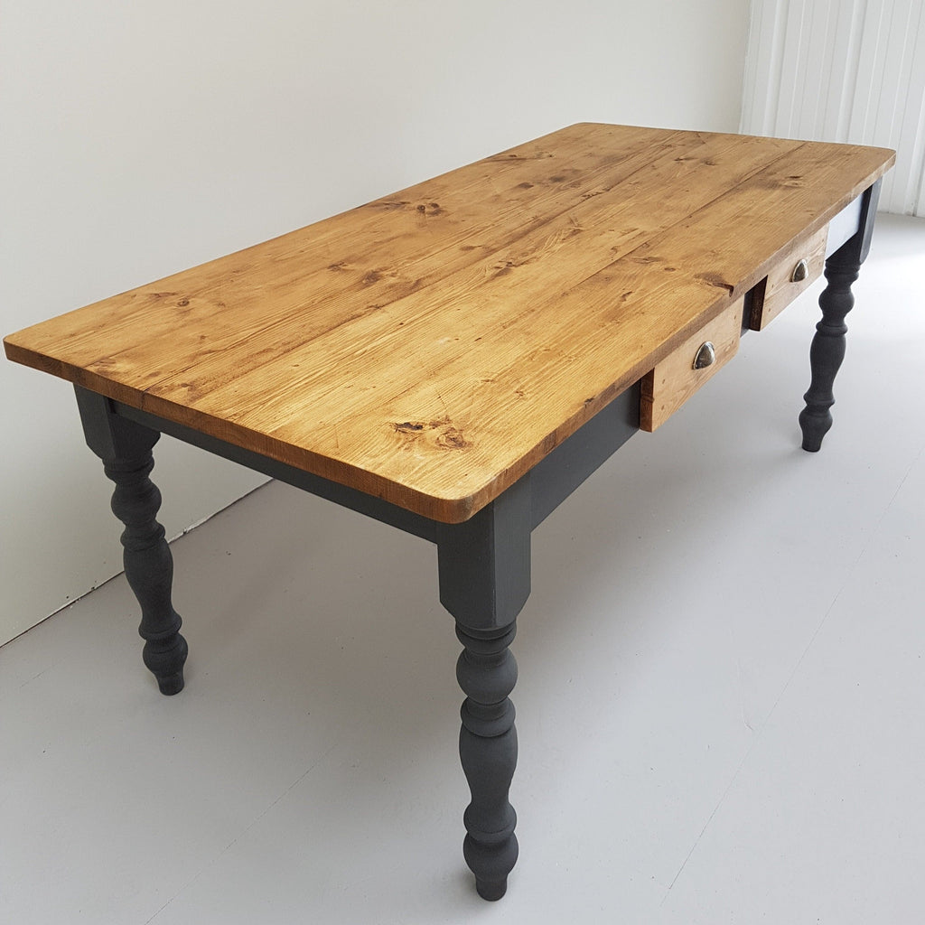 The 'Burford' table (pictured with the dark oak finish)