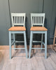 The 'Linden' High Back Stool with hard seat