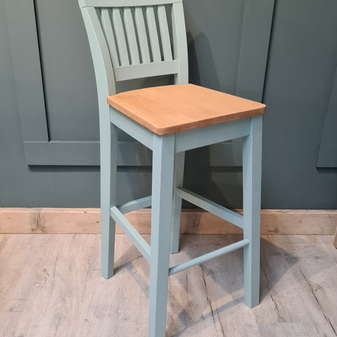 The 'Linden' High Back Stool with hard seat