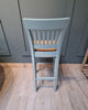 The 'Linden' High Back Stool with hard seat
