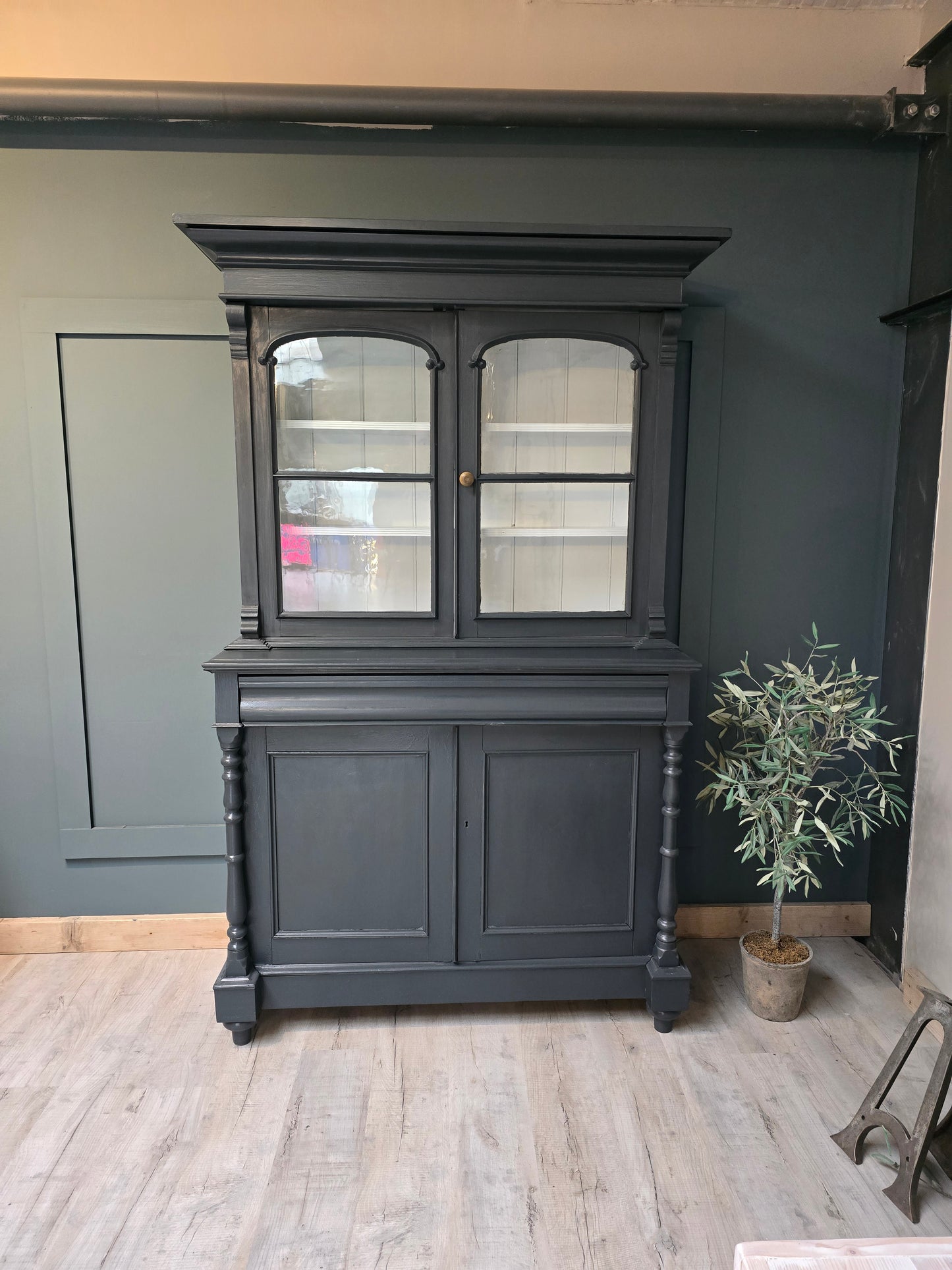 Beautiful tall antique French cupboard