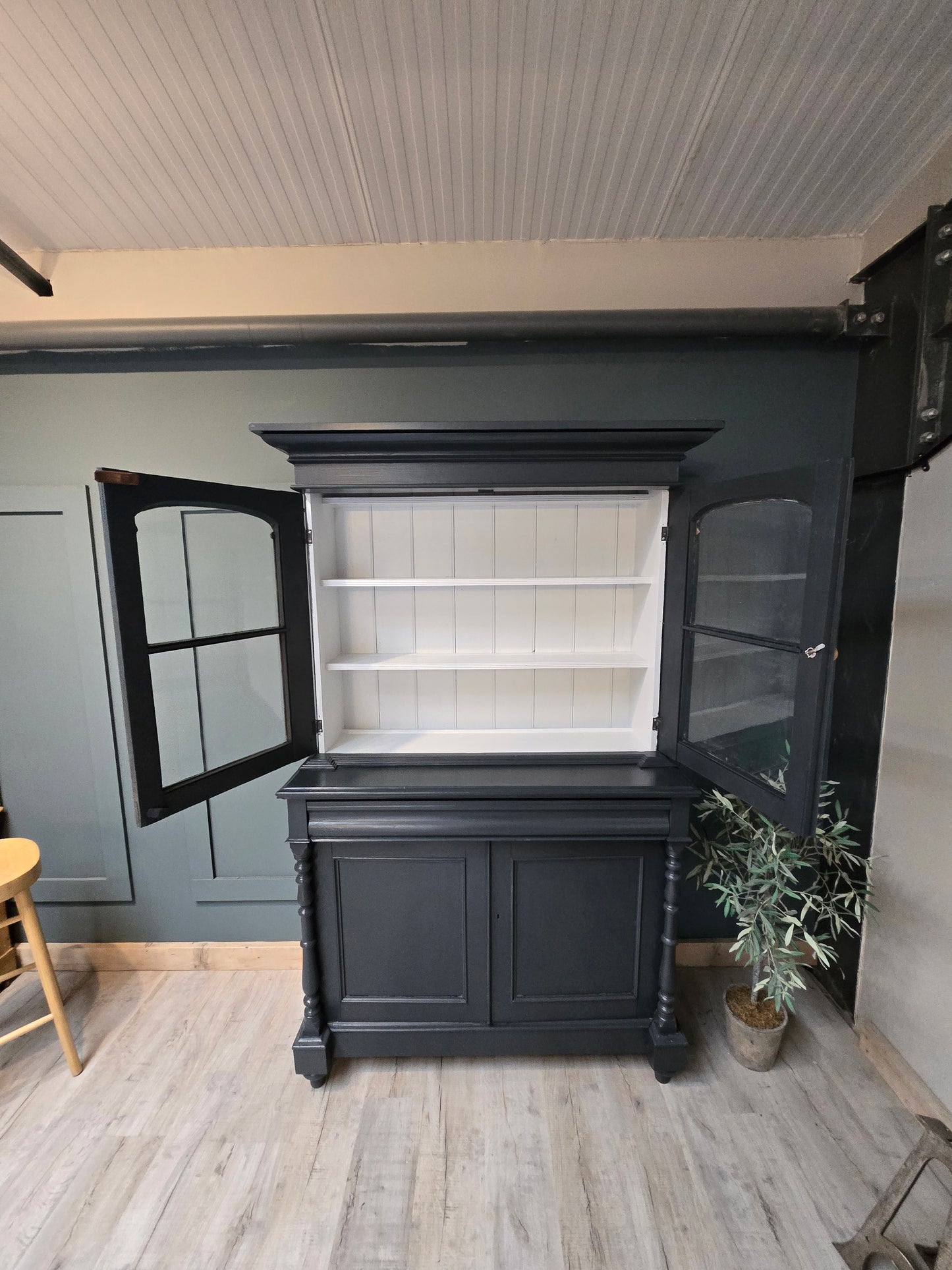 Beautiful tall antique French cupboard