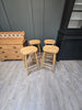 Solid oak stools