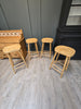 Solid oak stools
