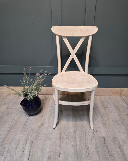 Farmhouse Limewash Crossback Chair