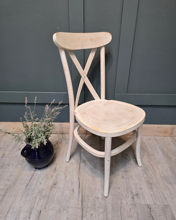 Farmhouse Limewash Crossback Chair