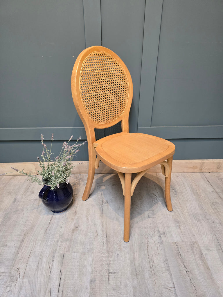 Cane Back Wooden Chair