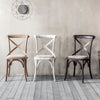 Distressed black cafe chair