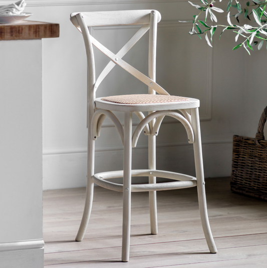 Cafe Stool Whitewashed