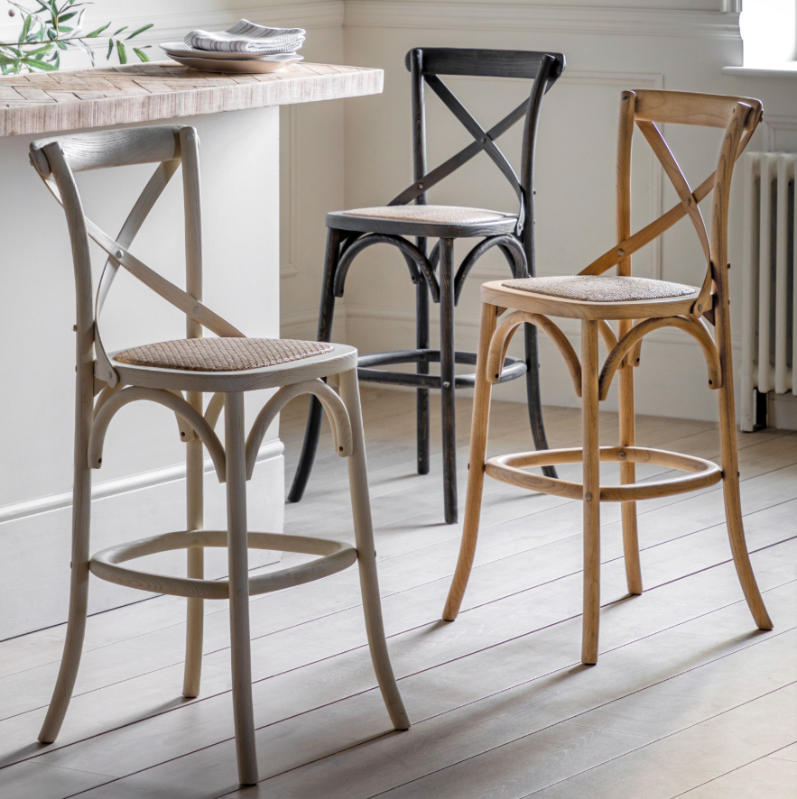 Cafe Stool Whitewashed
