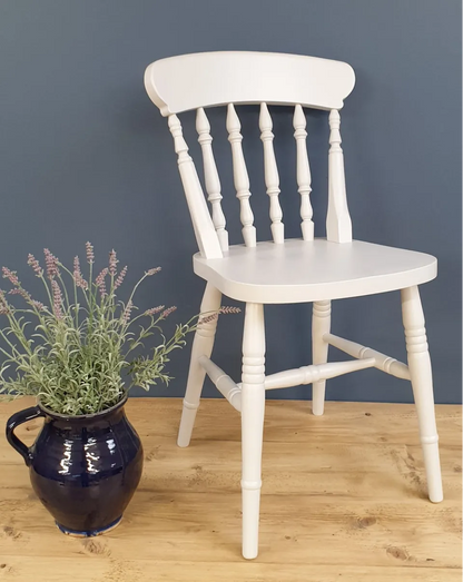 The 'White washed' Reclaimed Farmhouse Table, painted in a colour of your choice