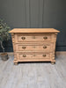 Stripped pine French chest of drawers 