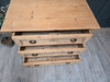 Antique French pine chest of drawers