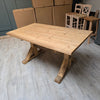 Ex display farmhouse trestle table