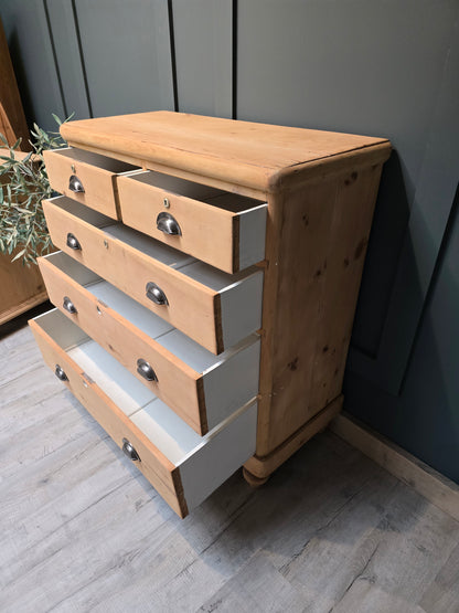 Antique pine chest of drawers - SOLD