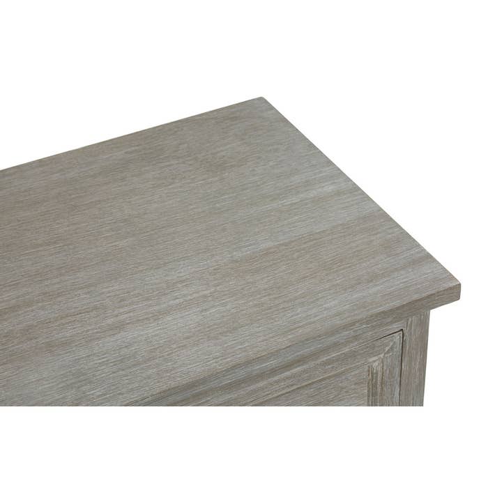 Heritage Natural Wood Washed Finish Lattice Door Cabinet