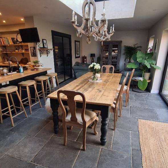 The 'Cedarhurst' (pictured with the rustic pine finish)