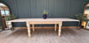 The Holkam whitewashed dining table with two removable extensions