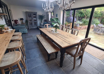 The 'Cedarhurst' (pictured with the rustic pine finish)