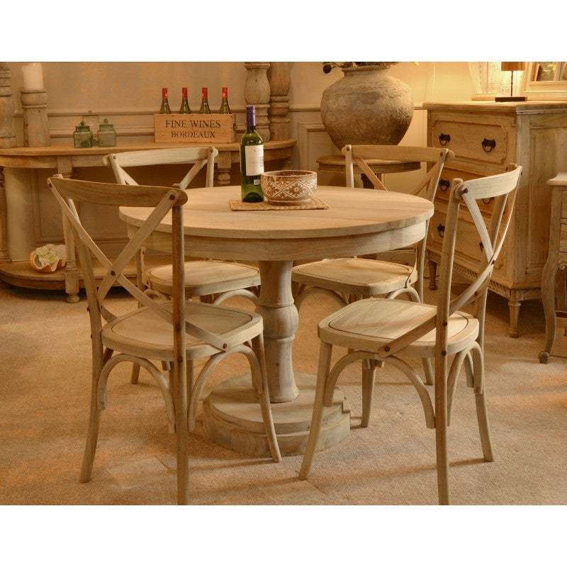 Vintage Solid Base Round Table