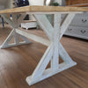 Distressed Trestle Table - Made from reclaimed wood - Any colour or size - Country Life Furniture - Quality Interiors