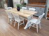 Distressed Trestle Table - Made from reclaimed wood - Any colour or size - Country Life Furniture - Quality Interiors