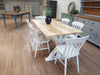 Distressed Trestle Table - Made from reclaimed wood - Any colour or size - Country Life Furniture - Quality Interiors