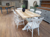 Distressed Trestle Table - Made from reclaimed wood - Any colour or size - Country Life Furniture - Quality Interiors