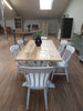 Distressed Trestle Table - Made from reclaimed wood - Any colour or size - Country Life Furniture - Quality Interiors