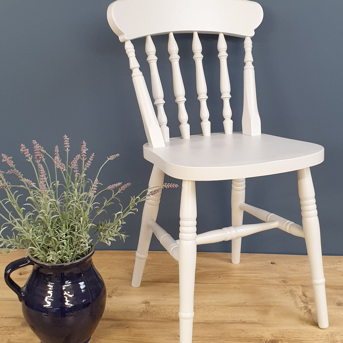 Farmhouse Round Back Spindle Dining Chairs Buylateral Set Of