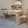 Waxed all over traditional farmhouse table   - Made From Reclaimed Wood (Distressed Wooden Top