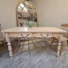 Clear waxed all over traditional farmhouse table - prices from £499