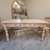 Clear waxed all over traditional farmhouse table - prices from £499