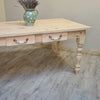 Clear waxed all over traditional farmhouse table - prices from £499