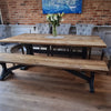 Cross Frame Trestle Table