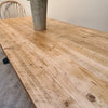 The Cross frame trestle table (pictured with the rustic pine finish)