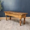 Dark oak Rustic bench - country life furniture