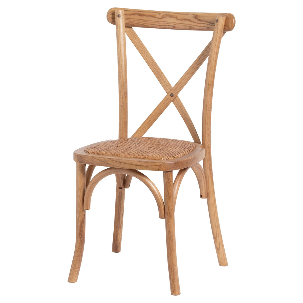 Light Oak Cross Back Dining Chair – Country Life Furniture