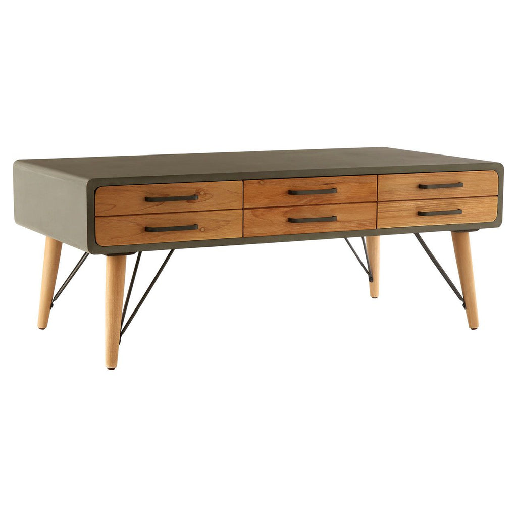 TRINITY COFFEE TABLE WITH SIX DRAWERS